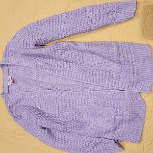 Cat & Jack Xs 4/5 Purple Cardigan Sweater Girls